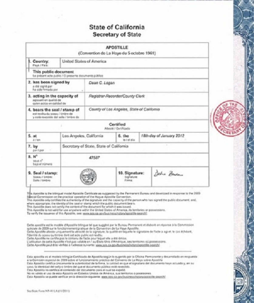 LA 911 Notary & Apostille
